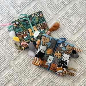 Jelly Cat Kitten Tails & Garden Tails Plush Sensory Activity Books